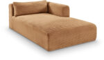 Shaggy Corduroy Performance Fabric Upholstered Chaise - Image 6