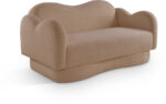 Bloom 58" Teddy Fabric Upholstered Loveseat - Image 2