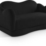 Bloom 58" Teddy Fabric Upholstered Loveseat