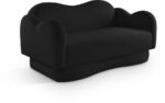 Bloom 58" Teddy Fabric Upholstered Loveseat