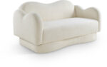Bloom 58" Teddy Fabric Upholstered Loveseat - Image 4