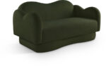 Bloom 58" Teddy Fabric Upholstered Loveseat - Image 3