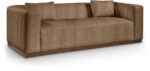 Mallina 90.5" Vegan Leather Upholstered Sofa - Image 4