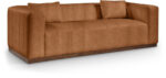 Mallina 90.5" Vegan Leather Upholstered Sofa
