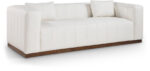 Mallina 90.5" Vegan Leather Upholstered Sofa - Image 3