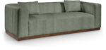 Mallina 90.5" Vegan Leather Upholstered Sofa - Image 2