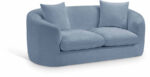Penelope 66.5" Chenille Fabric Upholstered Loveseat - Image 4