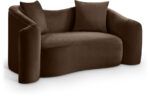 Destin 70" Velvet Upholstered Loveseat - Image 8
