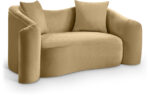 Destin 70" Velvet Upholstered Loveseat - Image 7