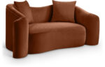 Destin 70" Velvet Upholstered Loveseat - Image 4