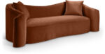 Destin 91" Velvet Upholstered Sofa - Image 4