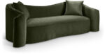 Destin 91" Velvet Upholstered Sofa - Image 5