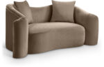 Destin 70" Velvet Upholstered Loveseat - Image 9