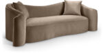 Destin 91" Velvet Upholstered Sofa - Image 9