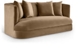 Alder 66" Velvet Upholstered Loveseat - Image 2