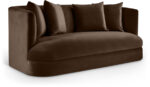 Alder 66" Velvet Upholstered Loveseat - Image 7