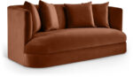 Alder 66" Velvet Upholstered Loveseat - Image 3