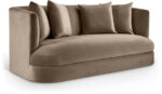 Alder 66" Velvet Upholstered Loveseat - Image 8