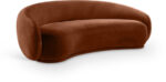 Emery 95" Velvet Upholstered Sofa - Image 4