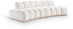 Jace 106" Velvet Upholstered Sofa - Image 4