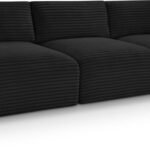 Shaggy 93" Corduroy Performance Fabric Upholstered Modular Sofa
