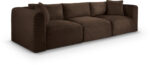Shaggy 109" Corduroy Performance Fabric Upholstered Modular Sofa - Image 4