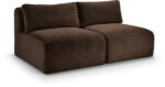 Shaggy 62" Corduroy Performance Fabric Upholstered Modular Loveseat - Image 4