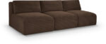 Shaggy 93" Corduroy Performance Fabric Upholstered Modular Sofa - Image 4