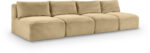 Shaggy 124" Corduroy Performance Fabric Upholstered Modular Sofa - Image 3