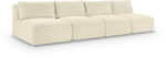 Shaggy 124" Corduroy Performance Fabric Upholstered Modular Sofa - Image 2