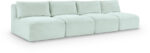 Shaggy 124" Corduroy Performance Fabric Upholstered Modular Sofa - Image 7