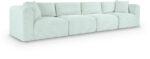 Shaggy 140" Corduroy Performance Fabric Upholstered Modular Sofa - Image 7