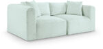 Shaggy 78" Corduroy Performance Fabric Upholstered Modular Loveseat - Image 7