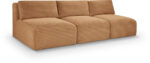 Shaggy 93" Corduroy Performance Fabric Upholstered Modular Sofa - Image 6