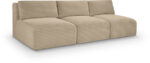 Shaggy 93" Corduroy Performance Fabric Upholstered Modular Sofa - Image 5