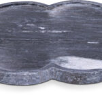 Rimini Genuine Marble Clover Shaped Tray