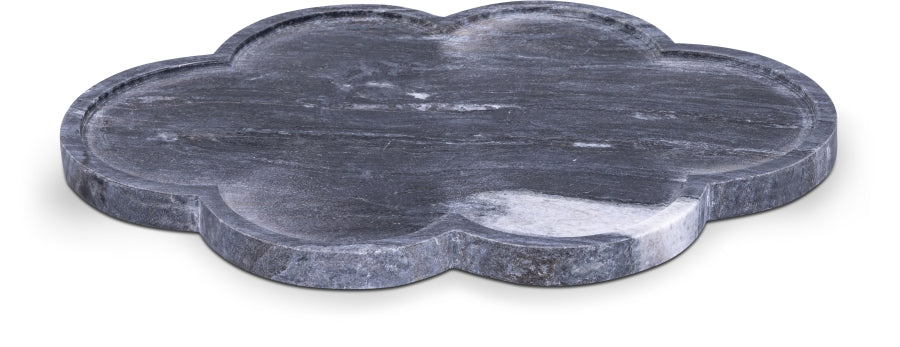 48368.jpg Rimini Genuine Marble Clover Shaped Tray - Image 1