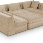 Stellar 114" Chenille Fabric Upholstered 6Pc. Modular Sectional