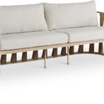 San Pietro 90.5" Water Resilient Fabric Upholstered Outdoor Patio Sofa