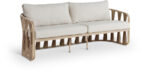 San Pietro 90.5" Water Resilient Fabric Upholstered Outdoor Patio Sofa