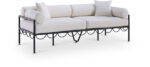 Portofino 85.75" Resilient Water Repellent Fabric Upholstered Outdoor Patio Sofa - Image 2