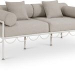 Portofino 69.75" Resilient Water Repellent Fabric Upholstered Outdoor Patio Loveseat