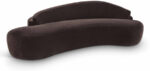 Caspian 101" Chenille Fabric Upholstered Sofa - Image 6