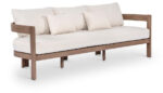 Newport 86.75" Water Resistant Fabric Upholstered Outdoor Patio Sofa with Outdoor Protective Cover Included - Image 3