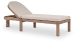 Newport Water Resistant Fabric Upholstered Outdoor Patio Lounge Chair with Outdoor Protective Cover Included - Image 2
