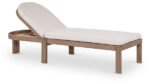Newport Water Resistant Fabric Upholstered Outdoor Patio Lounge Chair with Outdoor Protective Cover Included - Image 3