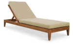 Mirella Water Resistant Fabric Upholstered Outdoor Patio Chaise Lounge - Image 2