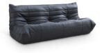 Relax 77.75" Vegan Leather Upholstered Sofa