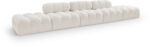 Ames 170" Boucle Fabric Upholstered 5pc. Modular Sofa - Image 4