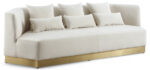 Marquis 93" Velvet Upholstered Sofa - Image 4
